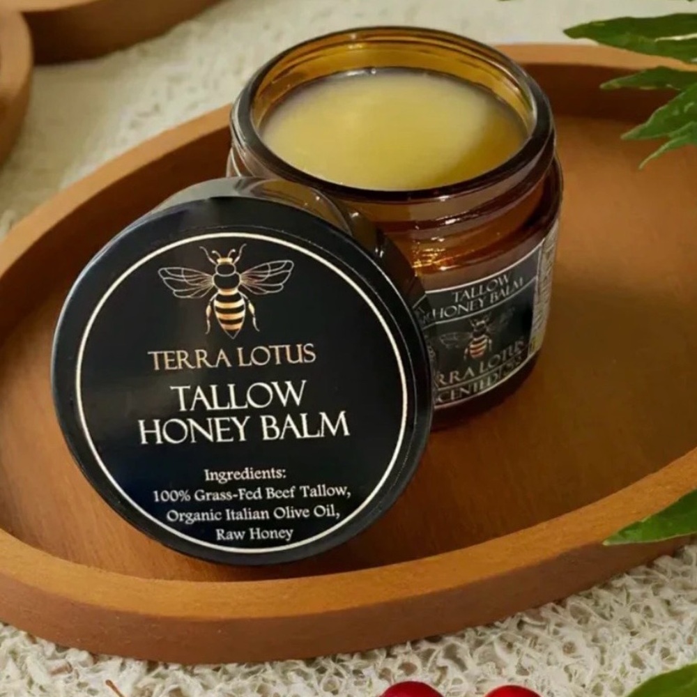 Tallow Honey Balm NIB  - Unscented Cream Moisturizer